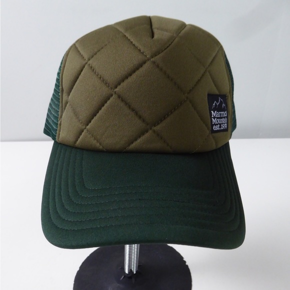 Marmot Quilted Winter Trucker Hat Mesh Cap NWT - Picture 4 of 7